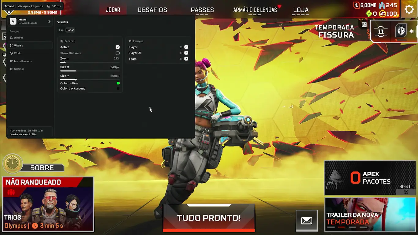 Screenshot 27 do cheat Apex Legends Arcane